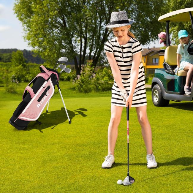 Toddler & Youth GYMAX Golf Set Review with Lightweight Stand Bag