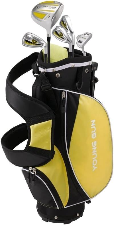 Kids using Young Gun ZAAP ACE junior golf club set on the course