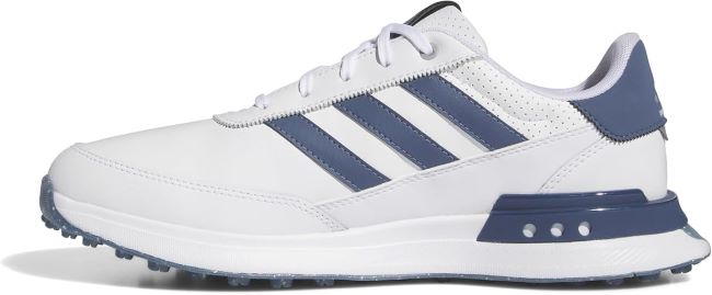 Adidas Men’s S2G spikeless leather golf shoes with classic style and course traction