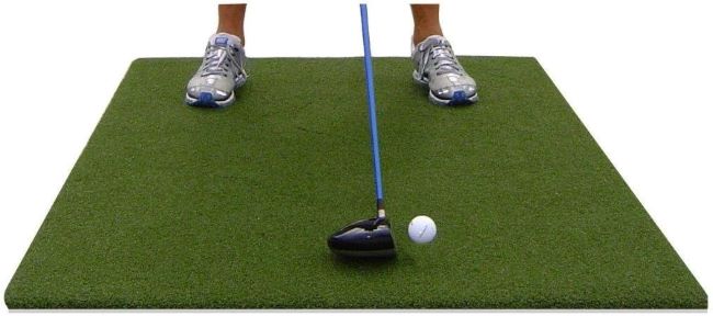 PREMIUM PRO 3'x5' Backyard Golf Mat with Foam Pad – Residential practice mat for swing and chipping, indoor/outdoor use.