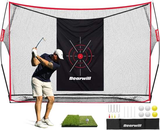 Bearwill Golf Practice Net Training for Backyard Chipping