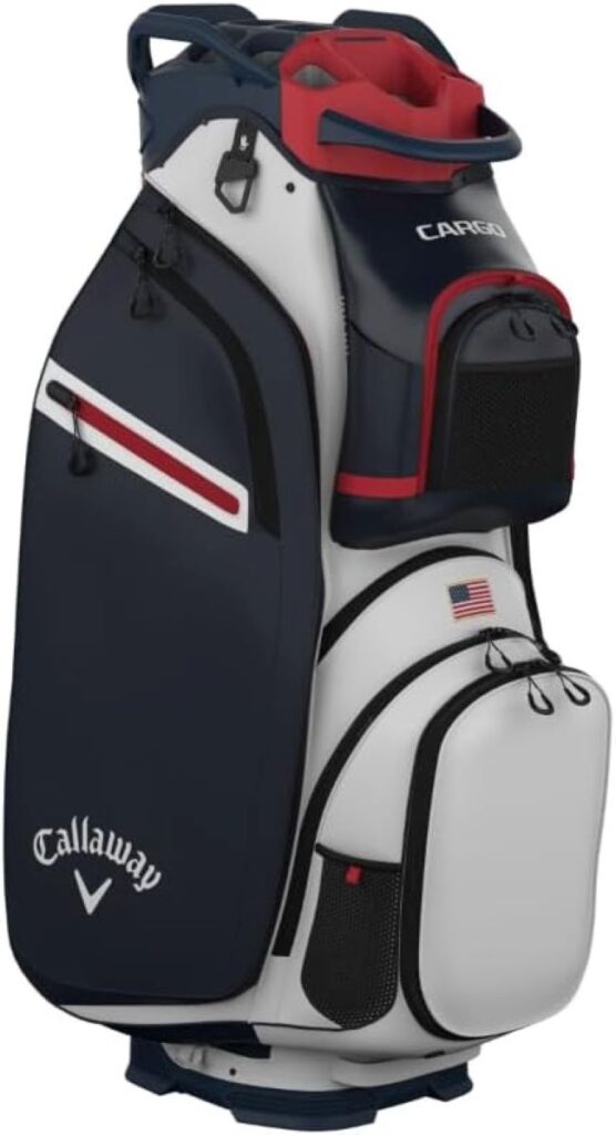 Callaway Cargo golf cart bag with multiple storage pockets