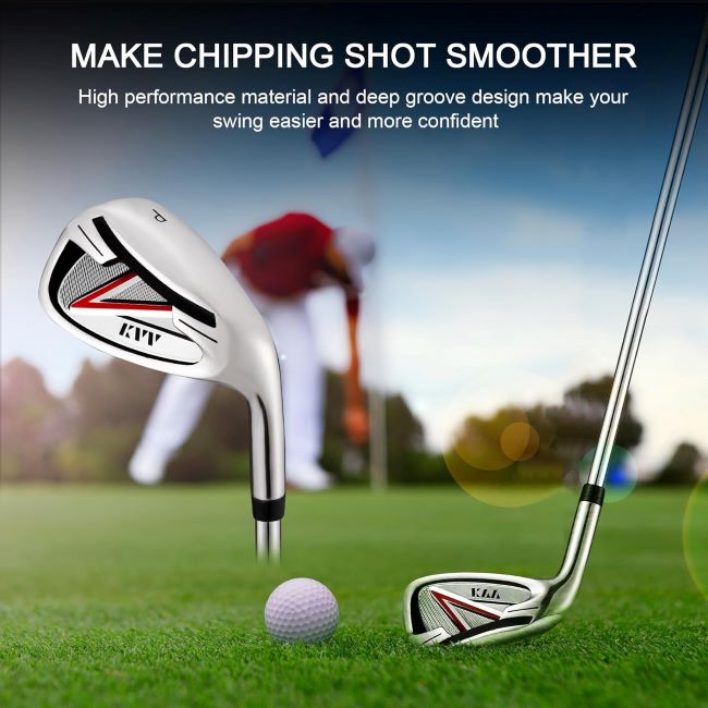 KVV men’s golf iron with steel shaft, right-handed design for distance and forgiveness
