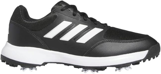 adidas Women's Tech Response 3.0 golf shoes in Core Black/White/Silver Metallic for comfort and performance