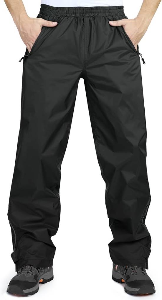 33,000ft Packable Rain Jacket Men's Lightweight Waterproof Rain Shell Jacket Raincoat with Hood for Golf Cycling Windbreaker