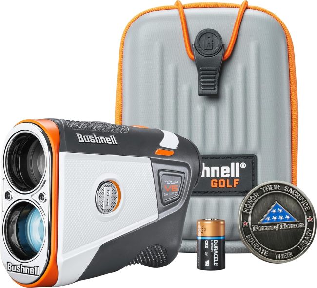Bushnell Tour V6 Shift golf rangefinder 1300 yards with slope compensation and magnetic mount
