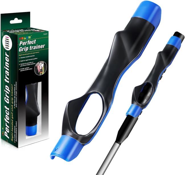 HRUIYL golf grip training aid attachment for teaching proper hand position and consistent club control