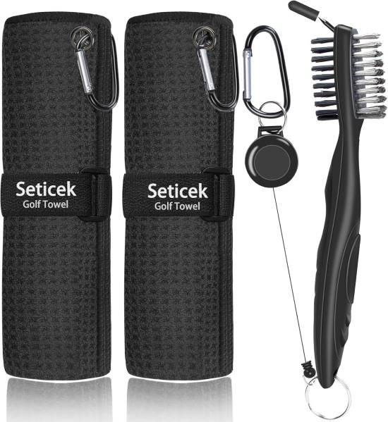 Seticek Microfiber Golf Towel Cleaning Kit