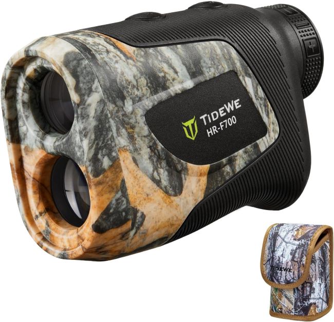 TIDEWE Hunting Rangefinder, 700/1000 yards, 6X magnification, distance/angle/speed scan, water-resistant with case