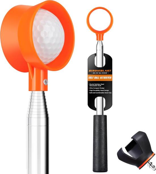BIRDIEBLAST Golf Ball Retriever Telescopic Stainless Steel Grabber Retriever with Comfort Grip Alternate Model