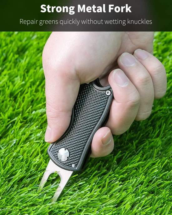 GreenHaven Foldable Golf Divot Repair Tool