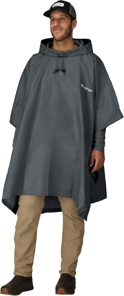 FROGG TOGGS Ultra-lite2 waterproof rain poncho with lightweight breathable design for golf and outdoor wet weather use