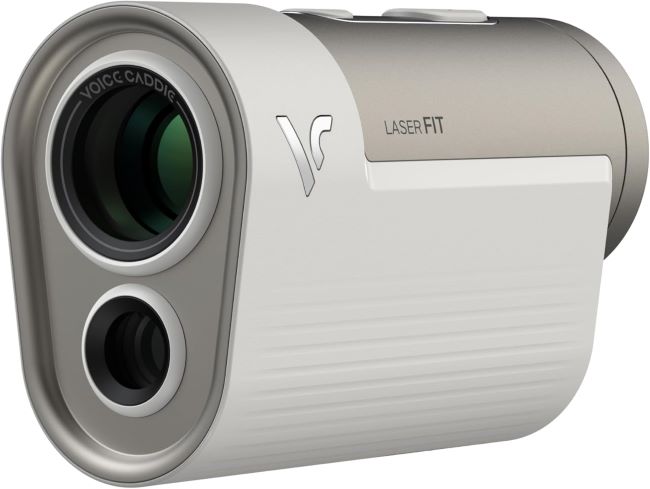 Voice Caddie Laser Fit rangefinder with slope integration, dual display, and triangulation features for advanced distance tracking