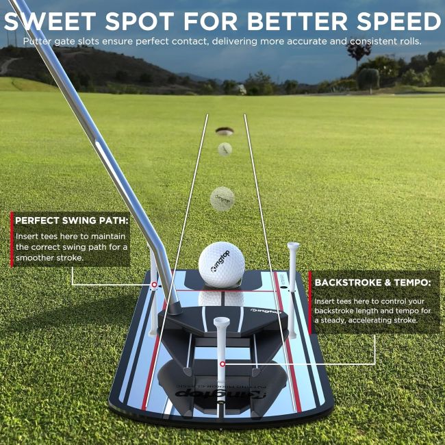 KINGTOP golf putting mirror for clubface and stroke alignment practice