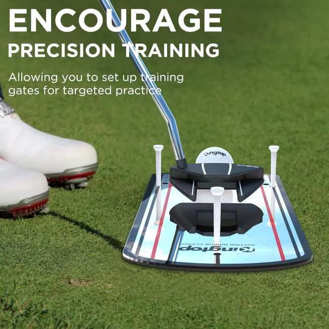 KINGTOP alignment training mirror for golfers practicing putting in Arizona