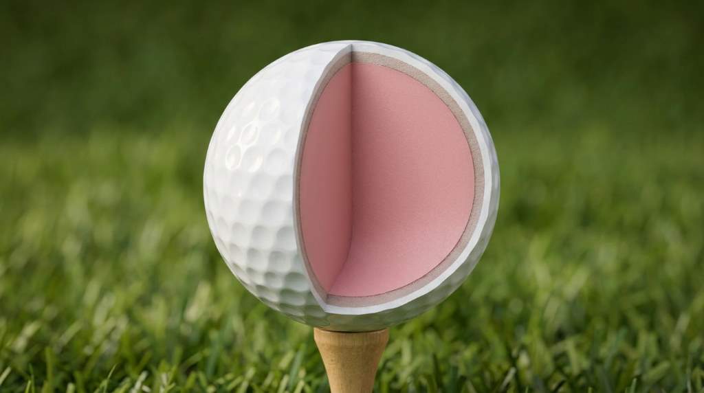 TaylorMade Distance+ golf ball aerodynamic dimple pattern