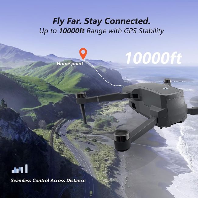 YIKKEON compact foldable camera drone